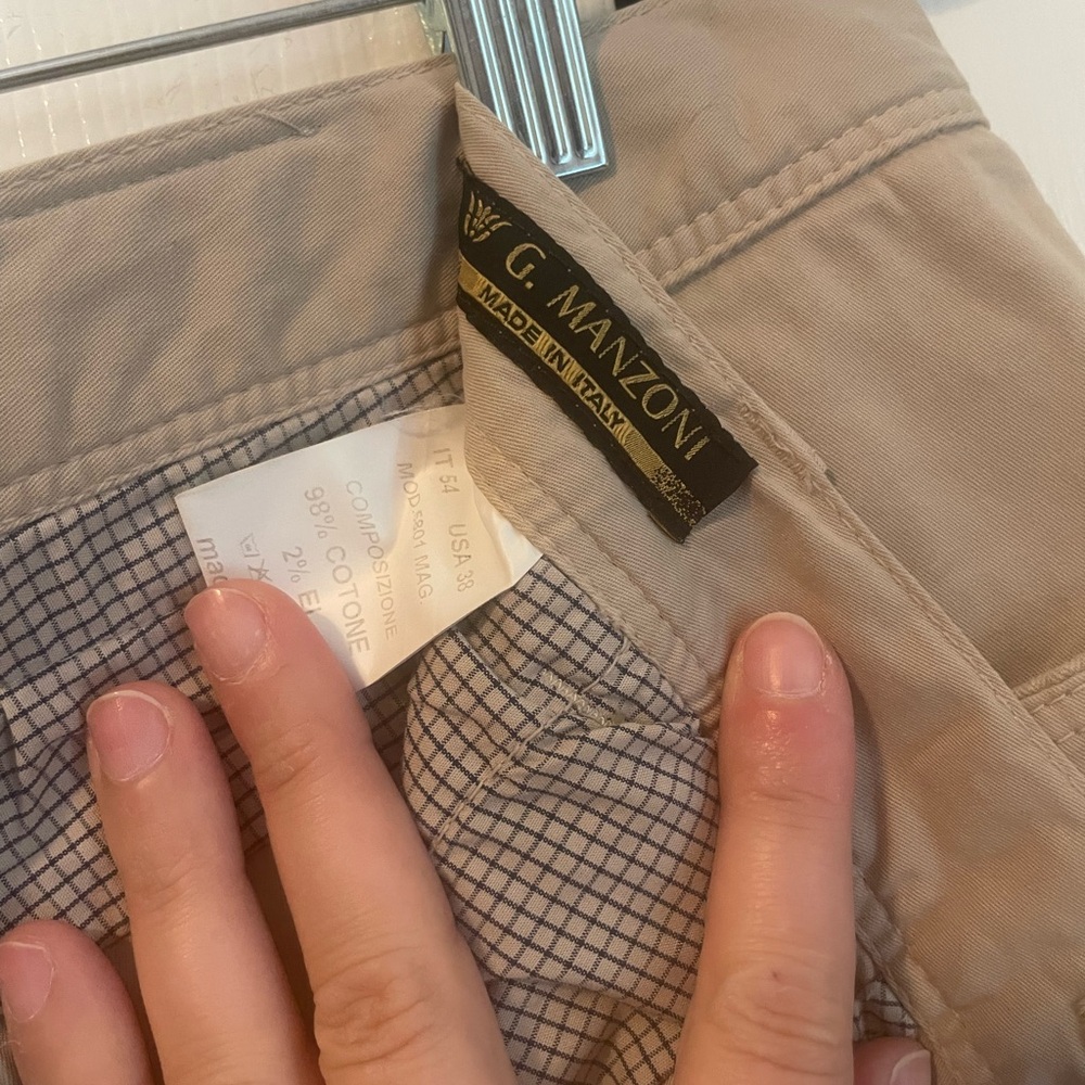 Men's Tan Chinos - Picture 5 of 10